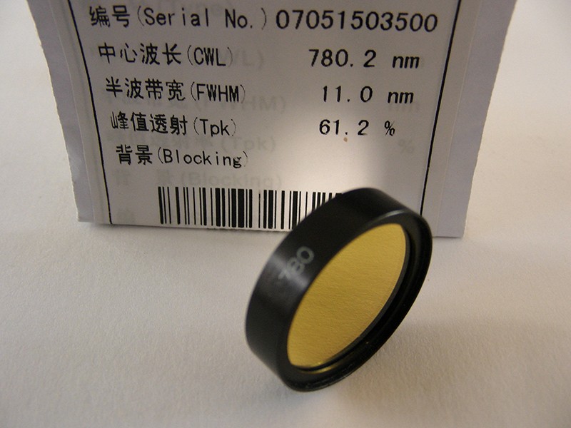濾光片 NBP780超窄帶濾光片