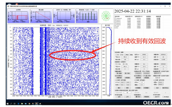 DRO-A衛星激光測距回波信號截圖 DRO-A衛星激光測距回波信號截圖